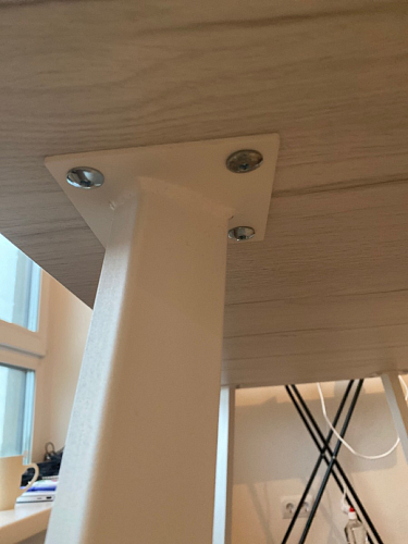 Стол Тринити Лофт 120 32 мм бетон / черный матовый фото покупателя 188