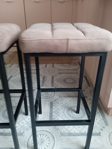 Барный стул Лофт линкольн белый / белый матовый фото покупателя 104