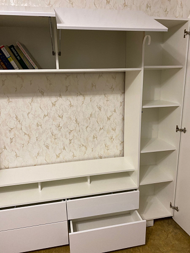 Готовая гостиная Румба белый / белый глянец  - Уцененный экземпляр фото покупателя 23