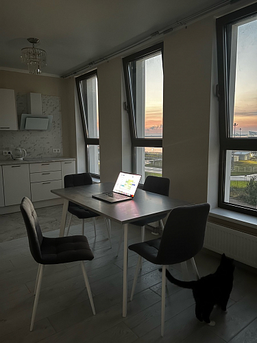 Стол Тринити Лофт 120 32 мм дуб галифакс табако / черный матовый фото покупателя 893