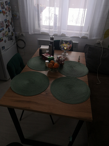 Деревянный стол Лота Лофт 140х80 дуб крафт табачный / черный матовый фото покупателя 207