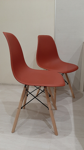 Пластиковый стул Eames PC-015 желтый фото покупателя 186