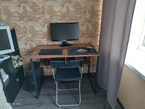 Письменный стол Клер Лофт черный матовый / бетон фото покупателя 9