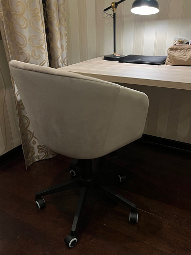 Компьютерное кресло Тибо confetti chocolate / белый фото покупателя 154