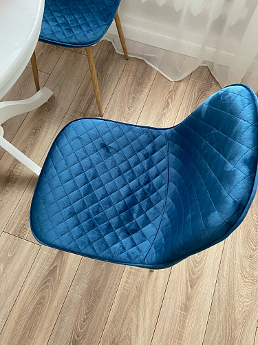 Стул на металлокаркасе Capri blue / white фото покупателя 133