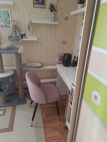 Стул на металлокаркасе Gabi 1 light purple / black фото покупателя 491