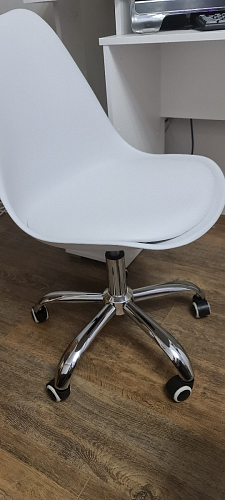 Компьютерное кресло Kolin с подушкой clear / white фото покупателя 436