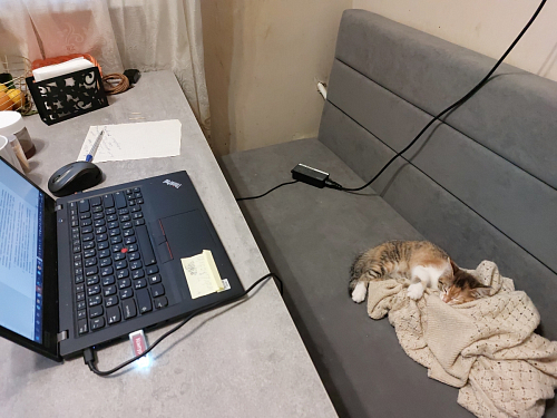 Деревянный стол Лота Лофт 140х80 черный матовый / бетон светлый фото покупателя 752