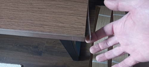 Стол Лота Лофт 120 32 мм бетон / черный матовый фото покупателя 138