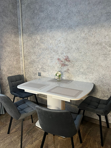 Стул на металлокаркасе Челси велюр коричневый / черный каркас фото покупателя 221