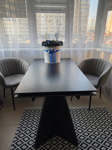 Керамический стол Ливи 140(200)х80х78 carla larkin / дуб монтана фото покупателя 19