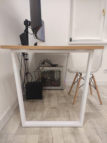 Деревянный стол Лота Лофт 120x75 дуб крафт табачный / черный матовый фото покупателя 719