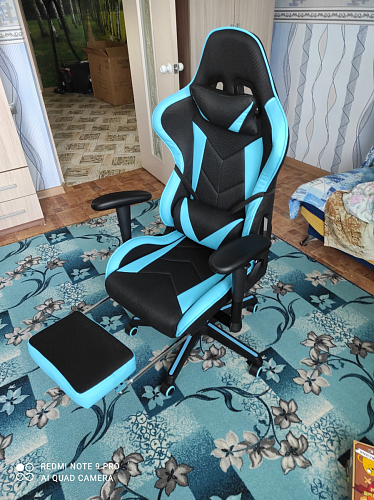 Компьютерное кресло Kano 1 light blue / black фото покупателя 224