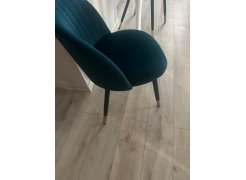 Стул на металлокаркасе Gabi 1 бежевый / черный с серебряными наконечниками фото покупателя 587