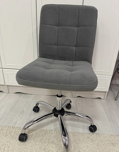 Компьютерное кресло Fiesta/Фиеста флок серый 29 фото покупателя 28