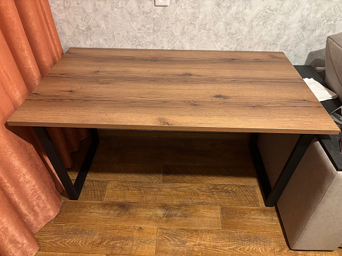 Деревянный стол Лота Лофт 120х75 белый матовый / дуб крафт золотой фото покупателя 750