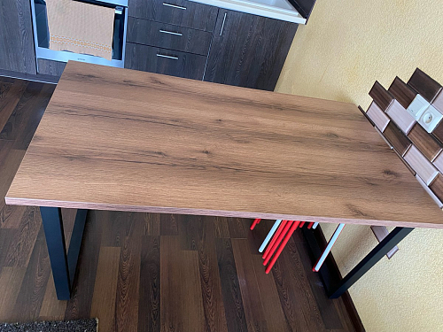 Деревянный стол Лота Лофт 140х80 черный матовый / бетон светлый фото покупателя 122