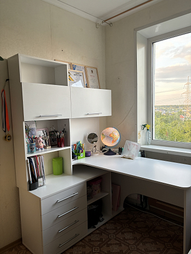 Компьютерный стол КСТ-14.1Л левый дуб сонома / белый фото покупателя 4