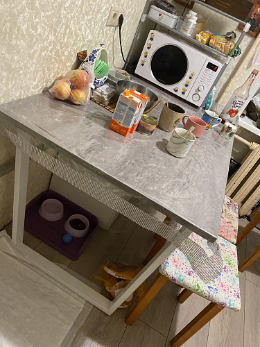 Деревянный стол Лота Лофт 120х75 белый матовый / дуб крафт золотой фото покупателя 633