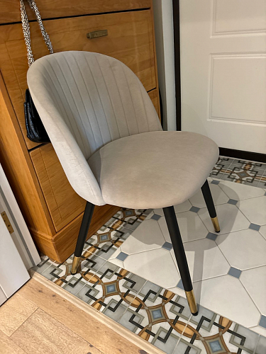 Стул на металлокаркасе Gabi gray / black фото покупателя 650