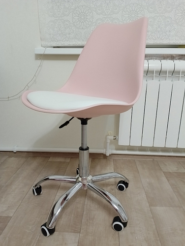 Компьютерное кресло Kolin с подушкой clear / white фото покупателя 22