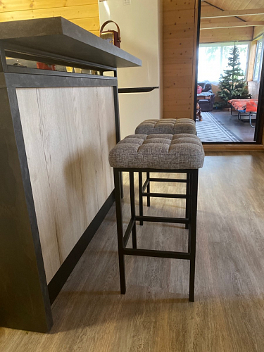 Барный стул Лофт катания минт / белый матовый фото покупателя 296