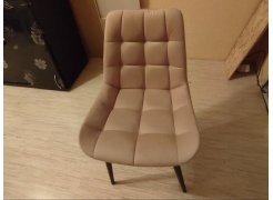 Стул на металлокаркасе Челси серый 02 / черный фото покупателя 93