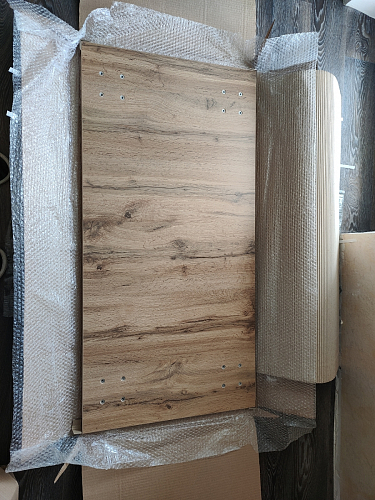 Стол Тринити Лофт 120 32 мм бетон / черный матовый фото покупателя 260