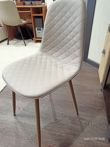 Стул на металлокаркасе Capri голубой фото покупателя 82