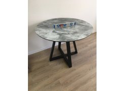 Стеклянный стол Норфолк 100 золото фото покупателя 7