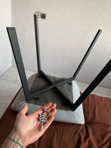 Стул на металлокаркасе Челси бирюзовый / черный фото покупателя 192