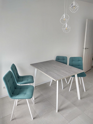 Стол Тринити Лофт 120 32 мм дуб галифакс табако / черный матовый фото покупателя 875