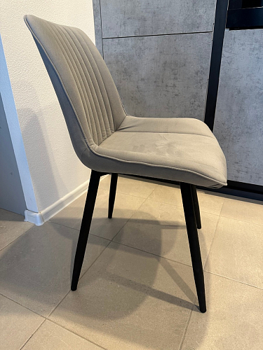 Стул на металлокаркасе Седа К латте / черный фото покупателя 41