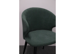 Стул на металлокаркасе Алсисар катания изумруд / черный из шоурума 2