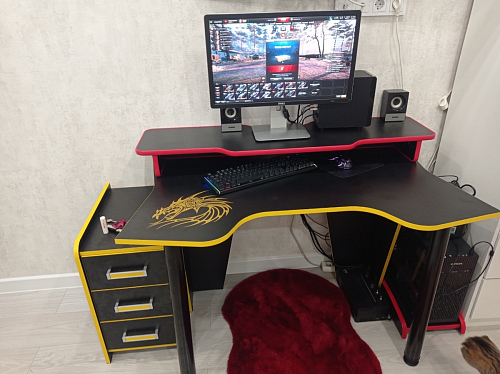 Тумба Ханна черная / красная  - Уцененный экземпляр фото покупателя 133