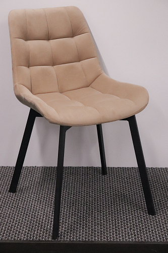 Стул на металлокаркасе Челси темно-серый / черный каркас из шоурума 5