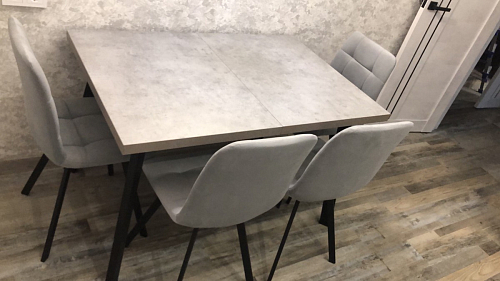 Стул на металлокаркасе Чилли бирюзовый / черный фото покупателя 676