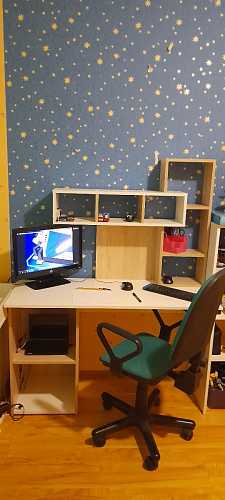 Письменный стол Эфес венге / дуб белфорд фото покупателя 3