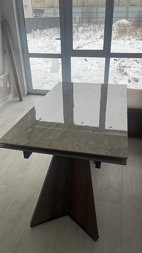 Керамический стол Ливи 140(200)х80х78 patagonia bronze / черный фото покупателя 20