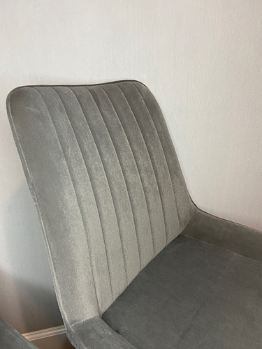 Стул на металлокаркасе Seda-1 dark gray / black / gold фото покупателя 10