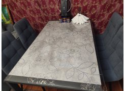 Стол Центавр 120(160)х70х75 файерстоун / черный матовый фото покупателя 54