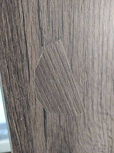 Письменный стол Битти Лофт 116х60х75 дуб делано светлый / белый матовый фото покупателя 87