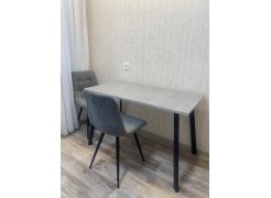 Стол Тринити Лофт 120 32 мм бетон / черный матовый фото покупателя 218