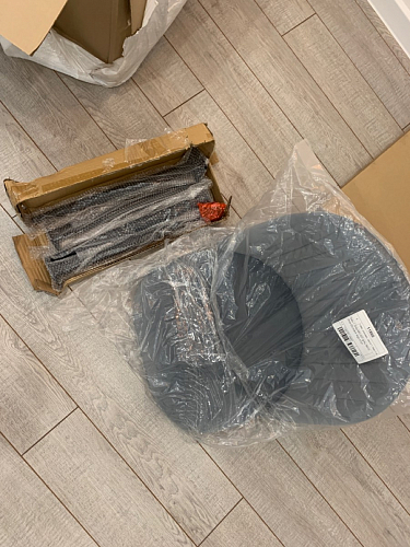 Стул на металлокаркасе Gabi 1 темно-серый / черный фото покупателя 250