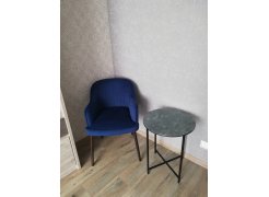 Журнальный столик Волопас серо-зеленый мрамор / черный фото покупателя 17