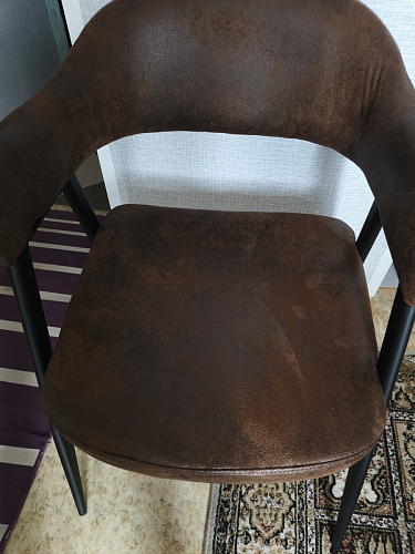 Стул на металлокаркасе Twin серый / черный фото покупателя 16