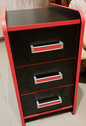 Тумба Ханна черная / красная  - Уцененный экземпляр фото покупателя 7