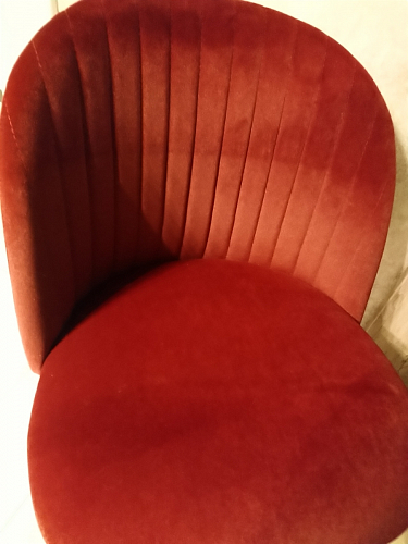 Стул на металлокаркасе Gabi 1 light purple / black / gold фото покупателя 253