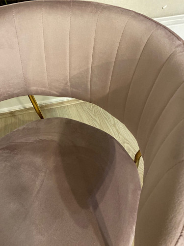 Стул на металлокаркасе Kamelia голубой / голубой / золотой фото покупателя 23