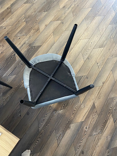 Стул на металлокаркасе Kora dark gray / black фото покупателя 323